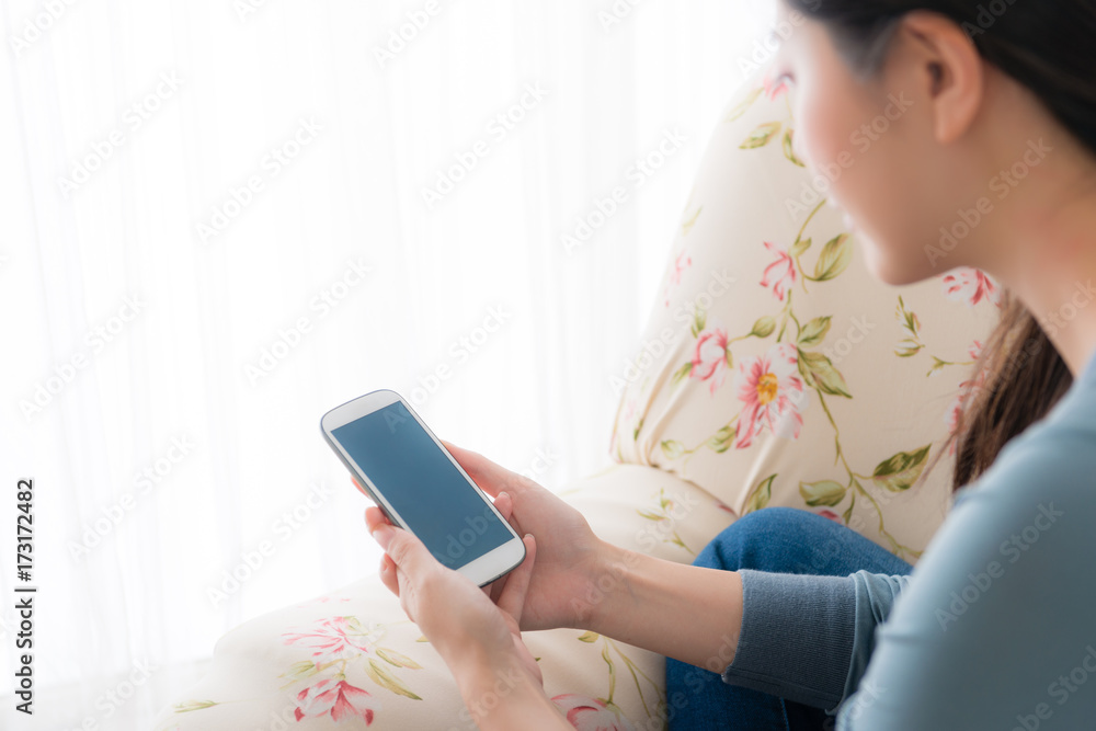 beautiful young woman holding mobile cell phone beautiful young woman holding mobile cell phone