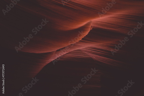 Texture of eroded stone. Sandstone in Antelope Canyon
