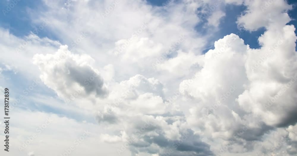 4k Time-lapse photography daytime sky with fluffy clouds video loop 4k Time-lapse photography daytime sky with fluffy clouds video loop