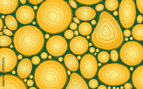 Wood log pile background, abstract background, wood pattern, wood texture, vector illustration