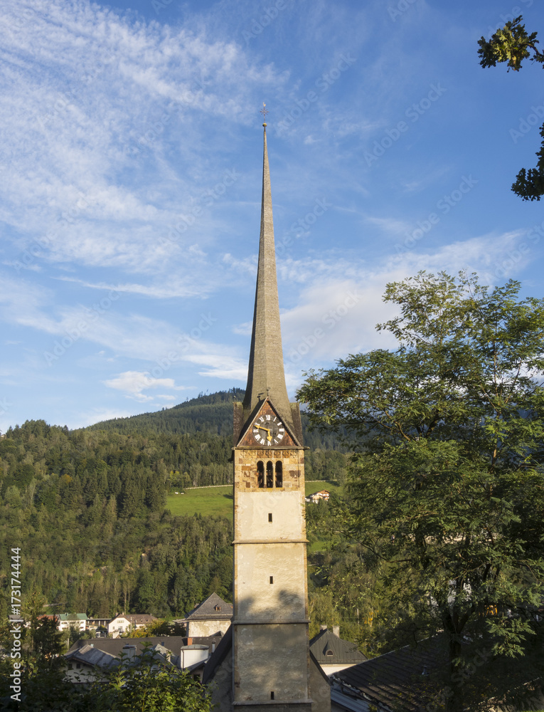 Bischofshofen, Pongau, Salzburger Land, Austria, typical Austrian bell tower