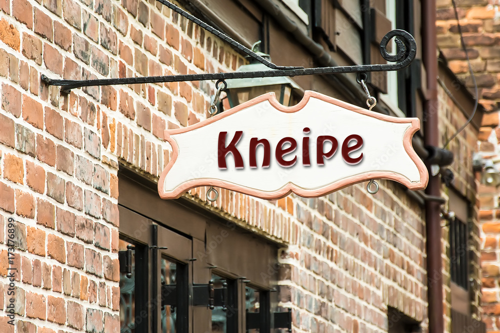 Naklejka premium Schild 275 - Kneipe