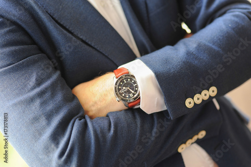 watch on a man's hand