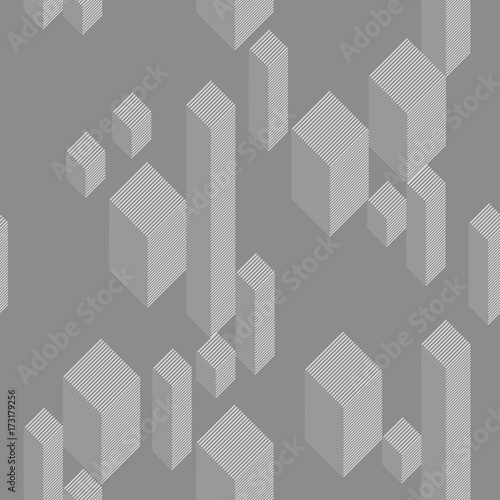 seamless graphic texture of geometric monochrome forms