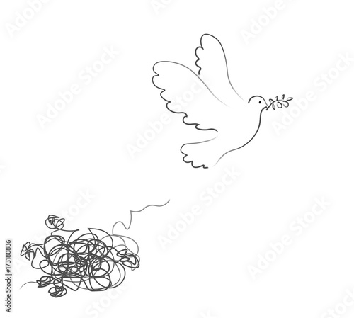 colombe de la paix