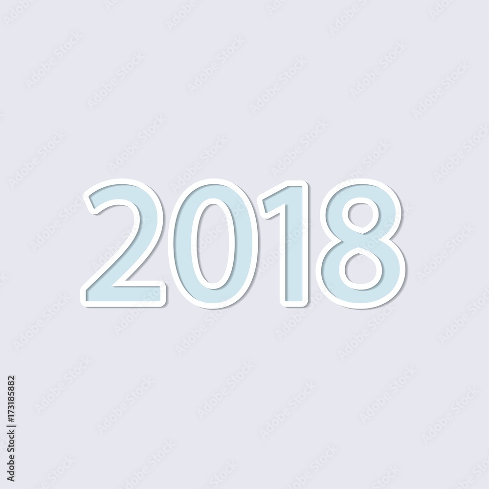 2018 Happy New Year or Christmas Background creative greeting card design 2018 Happy New Year or Christmas Background creative greeting card design