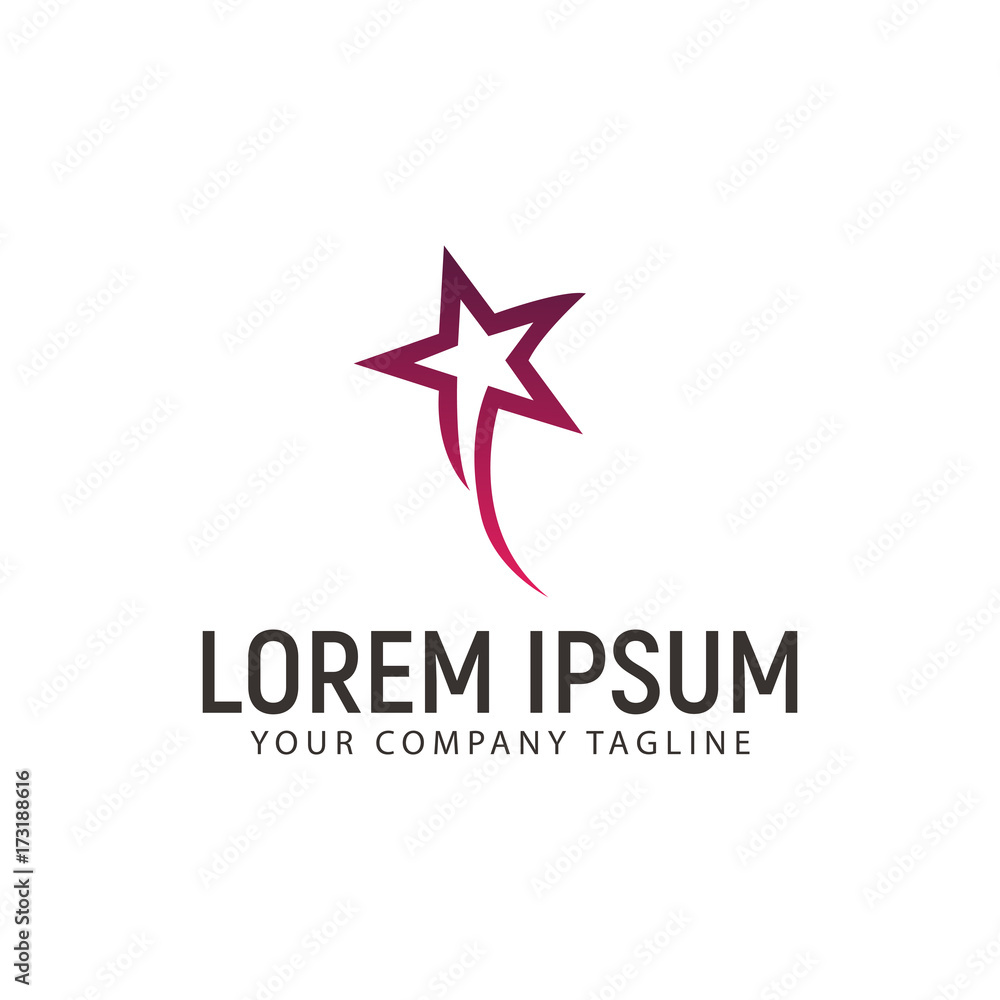 Fly star Logo design concept template Fly star Logo design concept template