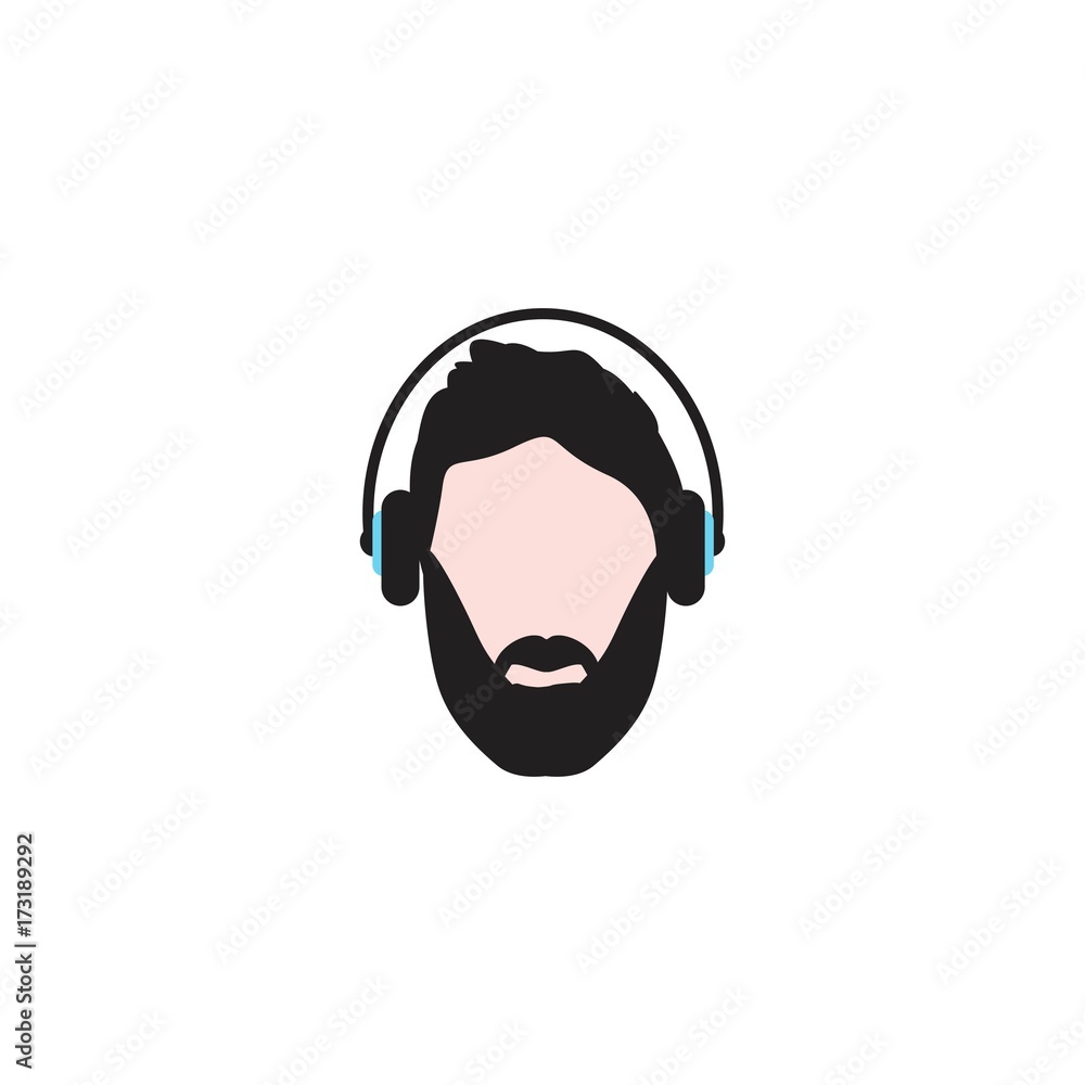 man with a beard wearing glasses and headphones