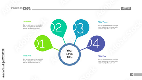 Four Steps For Success Slide Template