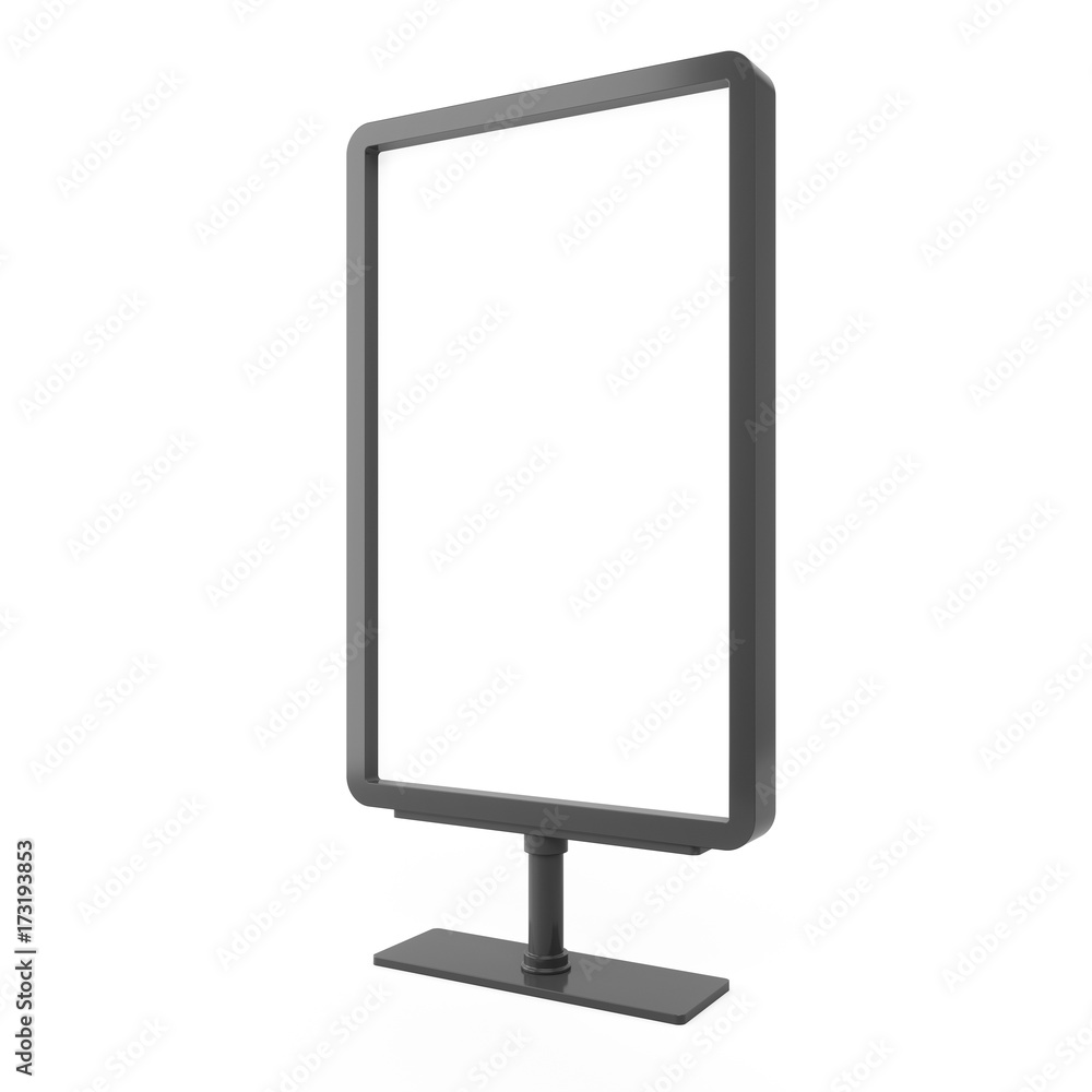 3D rendering Outdoor Advertising Stand Display Lightbox Isolated 3D rendering Outdoor Advertising Stand Display Lightbox Isolated