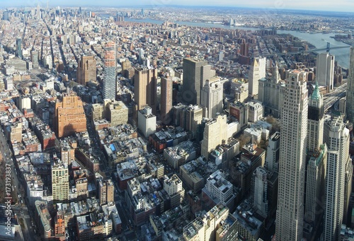 Aerial image of Manhattan  New York