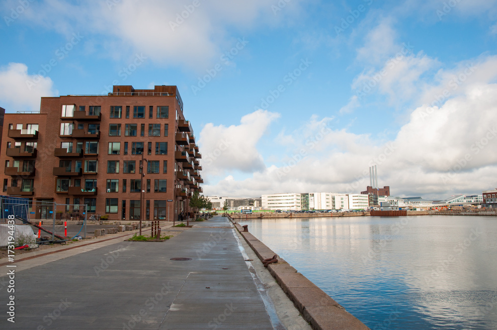 City development in Copenhagen Denmark