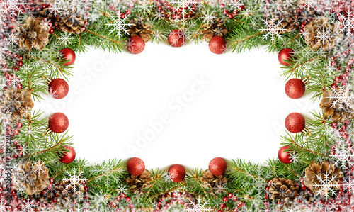 New year decorations frame ...