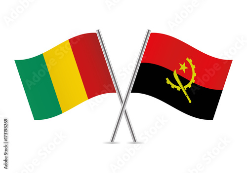 Guinea and Angola flags.Vector illustration. Free Download Guinea and Angola flags.Vector illustration. - GFXLoad