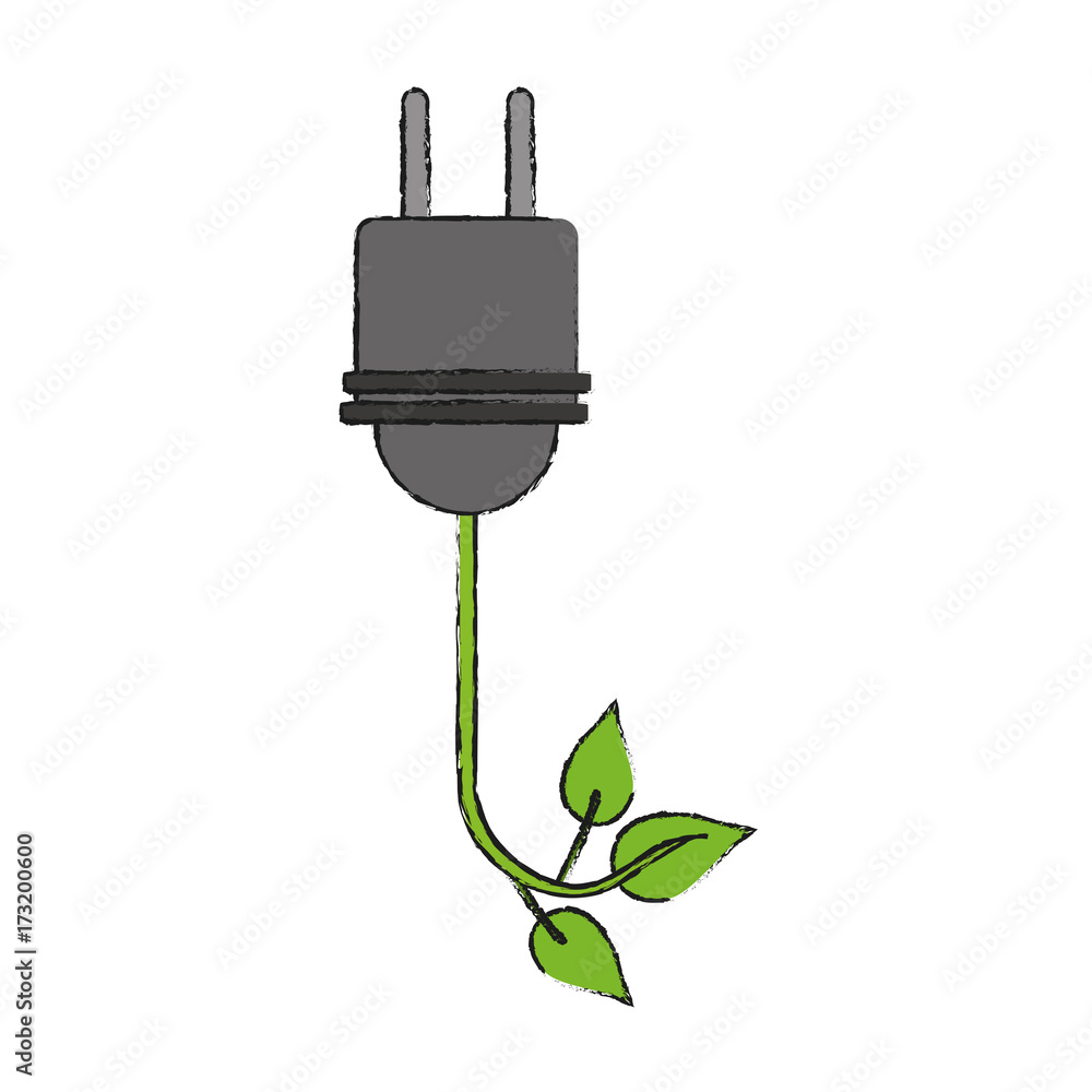 Electric plug isolated icon vector illustration graphic design Electric plug isolated icon vector illustration graphic design