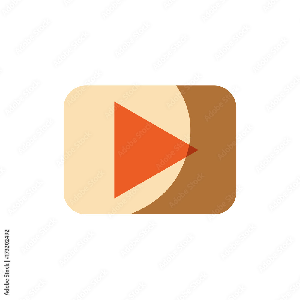 play button icon over white background vector illustration play button icon over white background vector illustration