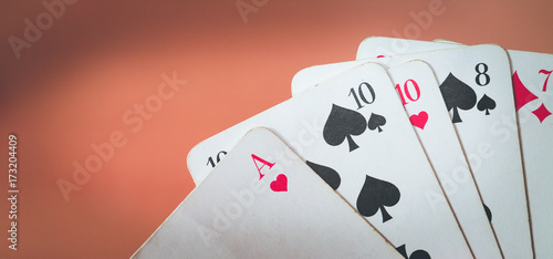 Spielkarten, Hintergrundunschärfe, Breitbild