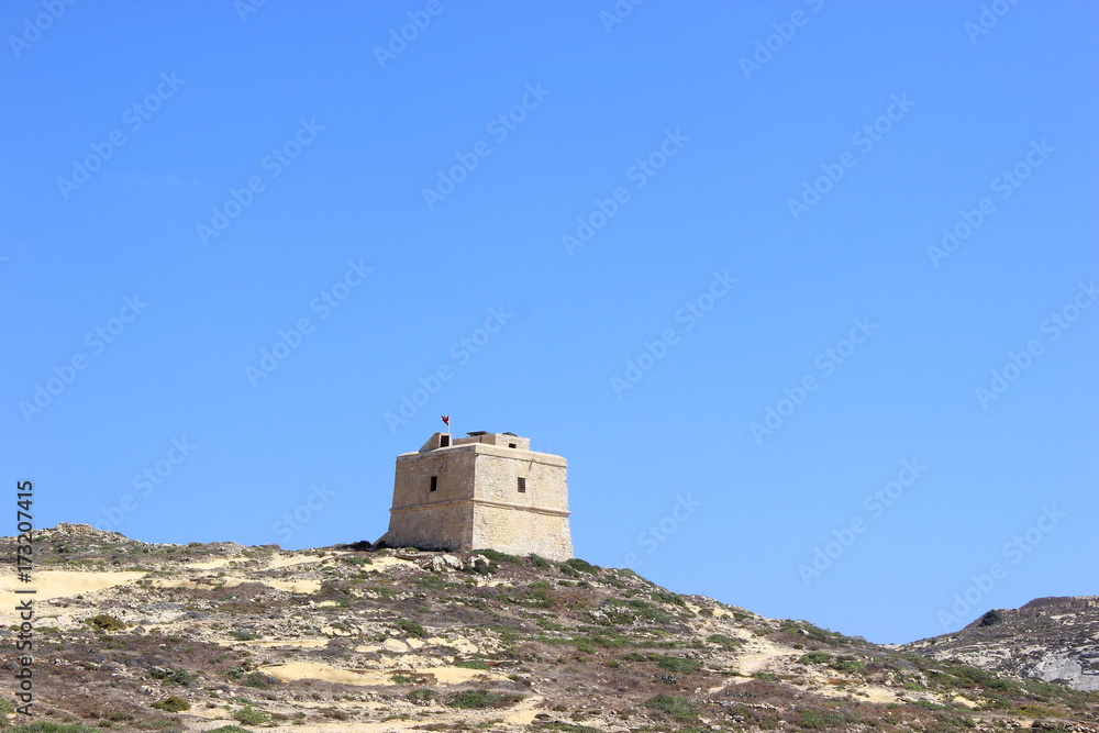 Historischer Turm auf Malta