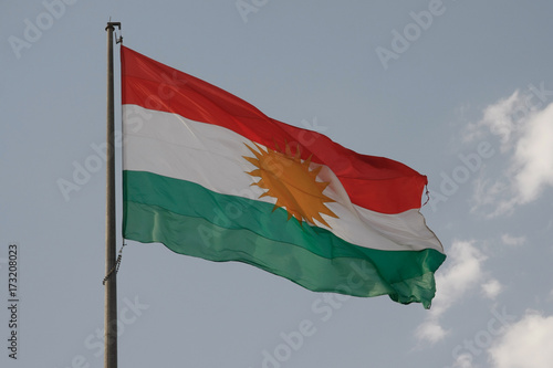 Flag or Iraqi Kurdistan photo