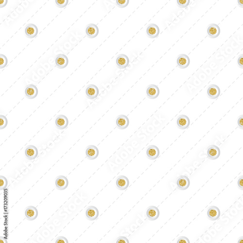 seamless gold dot glitter with white dot paper pattern background