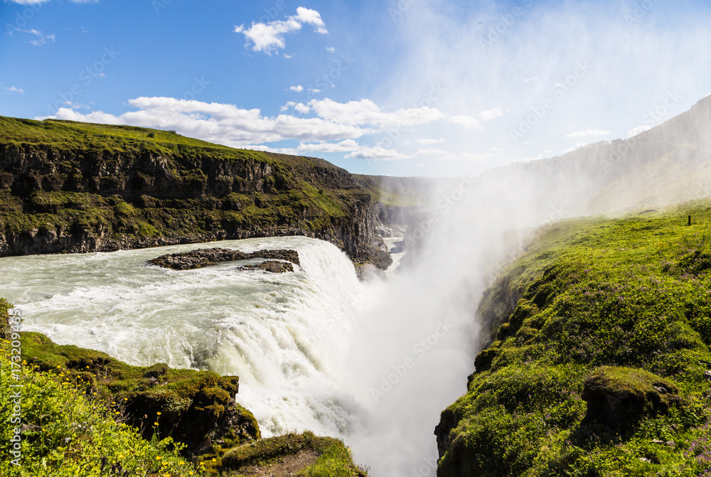 Gullfoss waterfall in Iceland Gullfoss waterfall in Iceland