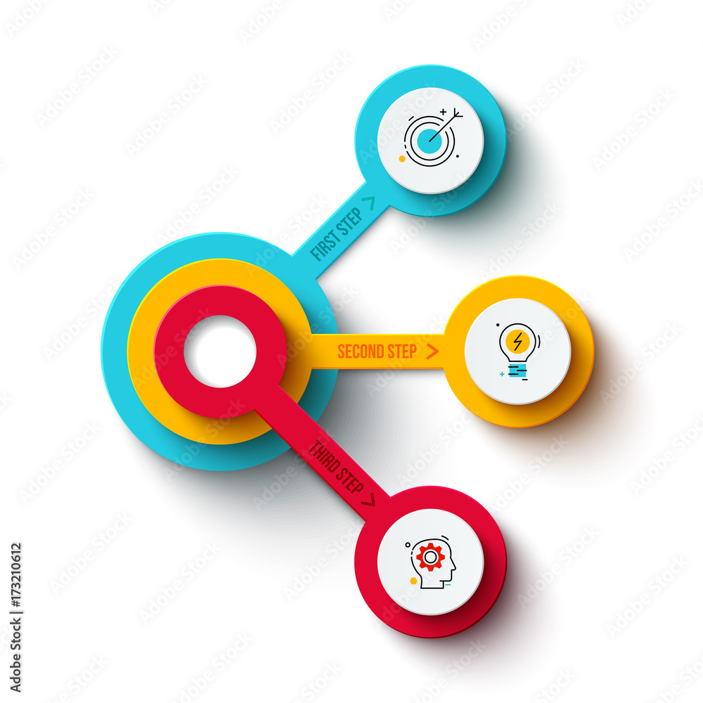 Abstract infographics number options template. Abstract infographics number options template.