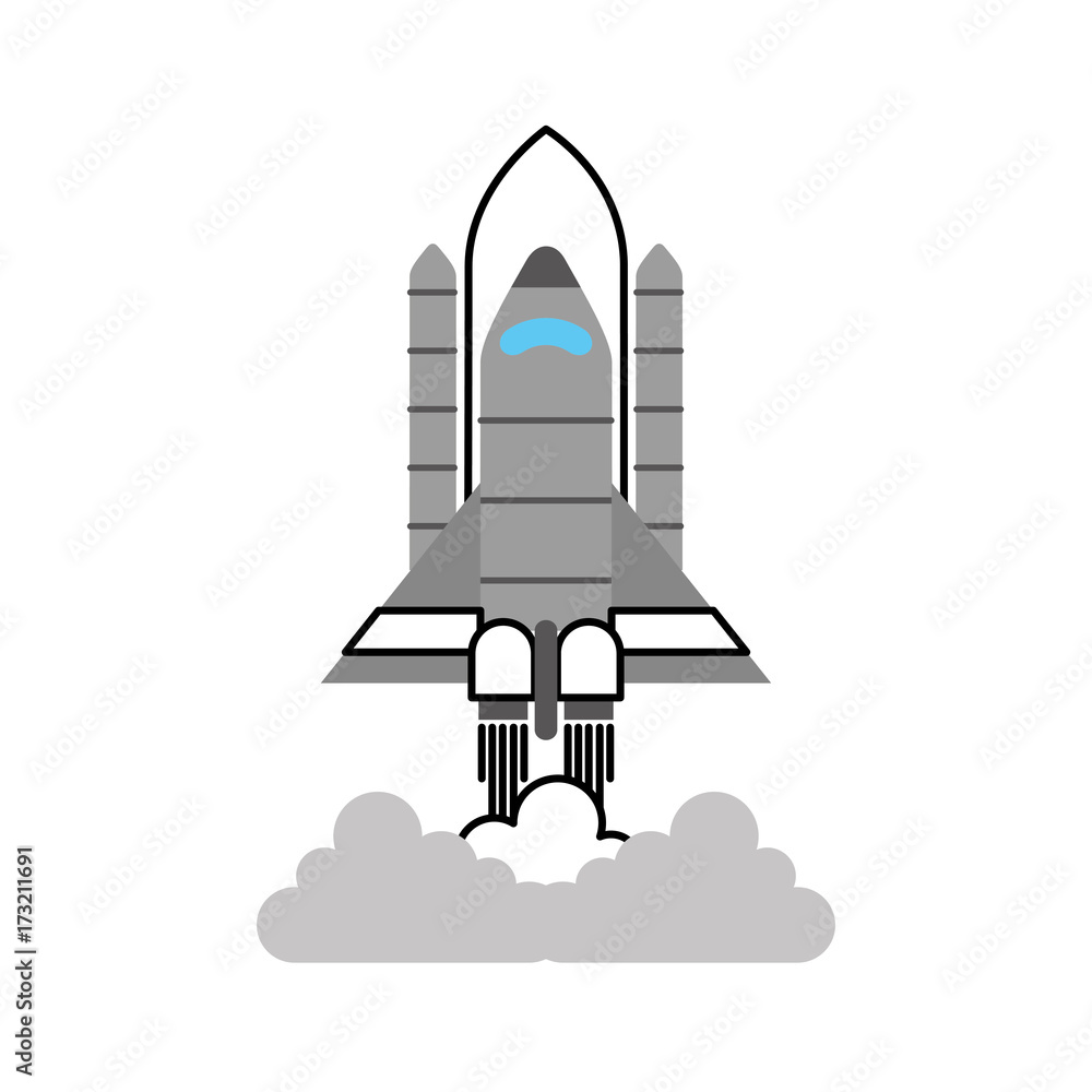 Obraz premium spaceship travel science exploration launch rocket