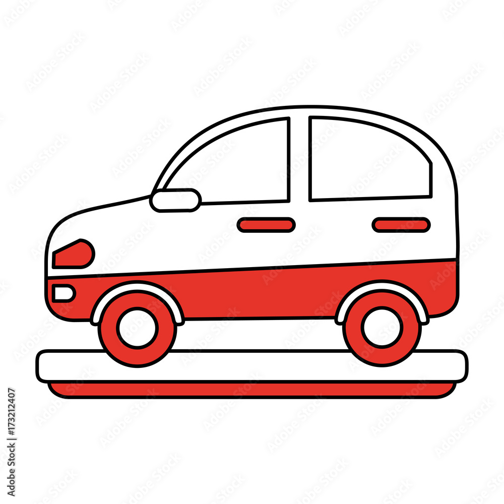 Car transport vehicle icon vector illustration graphic design