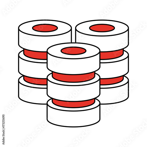 Computer storage database icon vector illustration graphic design photo