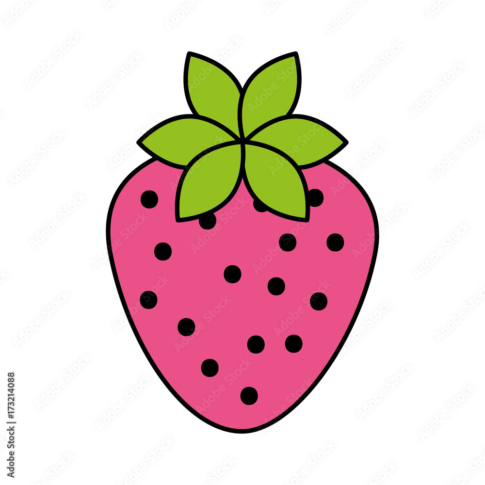 delicious strawberry fruit harvest organic vector illustration delicious strawberry fruit harvest organic vector illustration