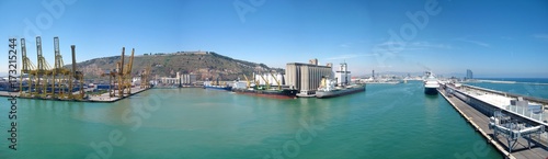 Cargo harbor panorama