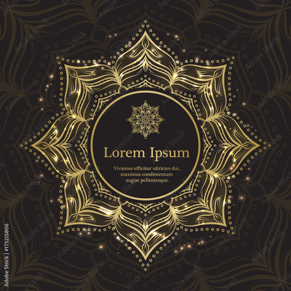 Gold and black invitation template Gold and black invitation template