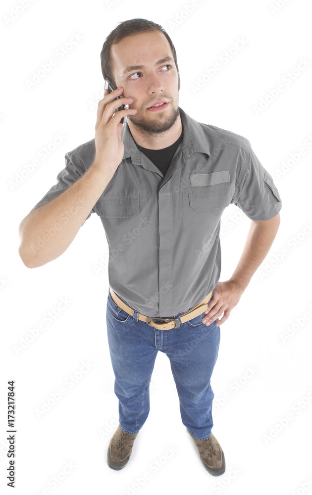 Fototapeta premium Talking on the phone