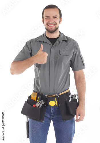 Cheerful handyman
