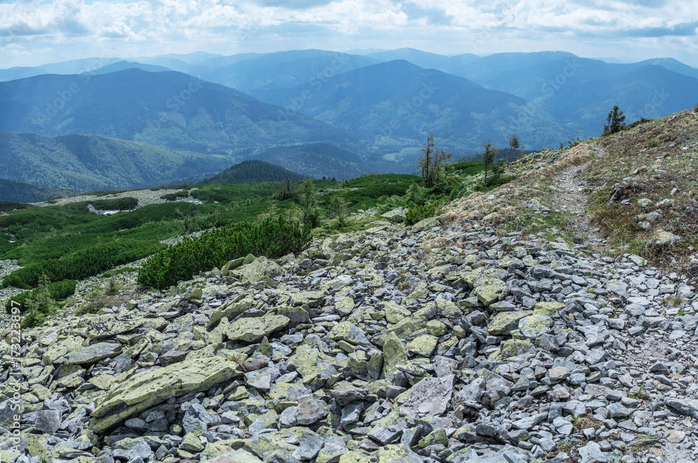 In the top of mountain. Nature background. In the top of mountain. Nature background.