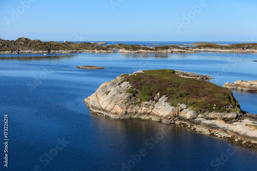 Beautiful view on norwegian fjords