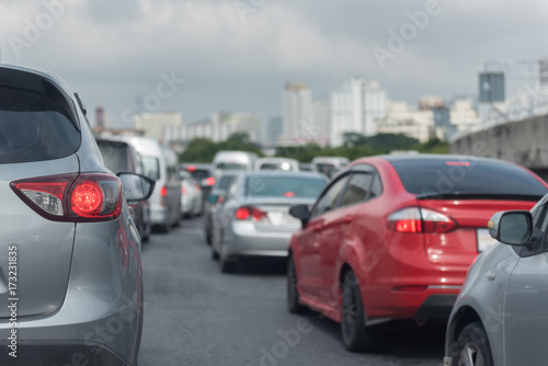 traffic jam with row of cars © 290712