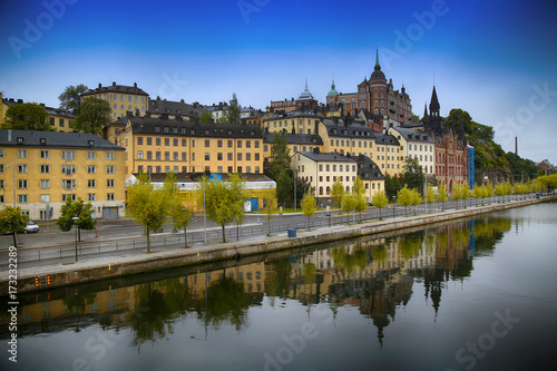 Beautiful view of Sodermalm district in Stockholm, Sweden © Vladimir Mucibabic