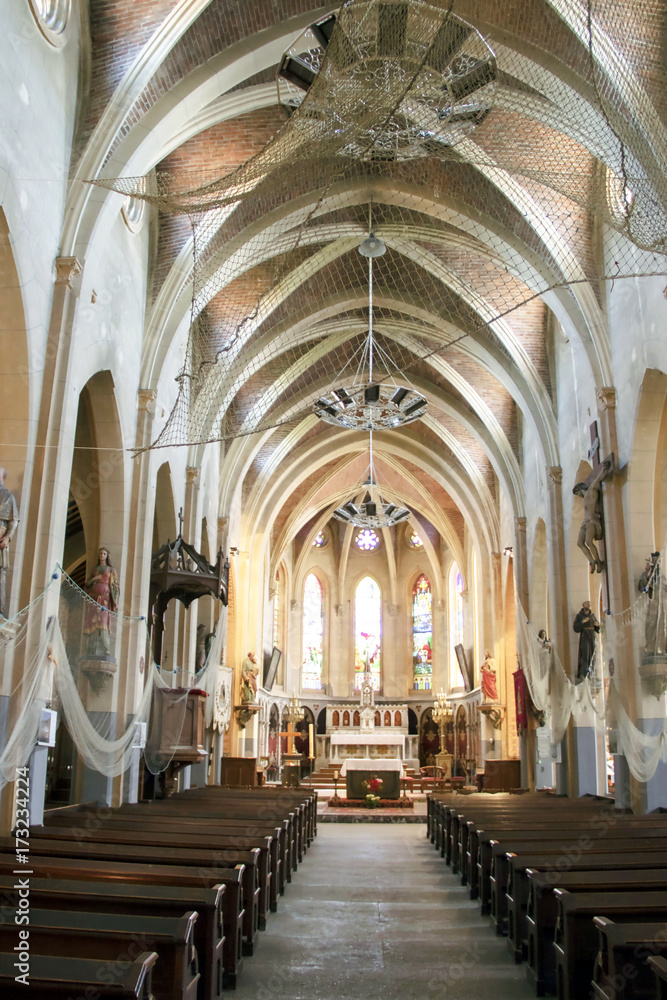 Le Crotoy - Intérieur de l'église saint Pierre - Somme - Haut de France 