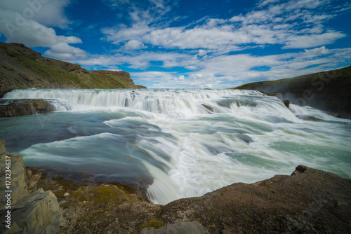 GULLFOSS  The most famoust Icelandic waterfall  The Golden Falls of Gullfoss   Summer time in Iceland