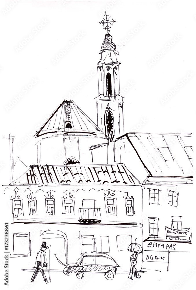 Fototapeta premium streets of Vilnius