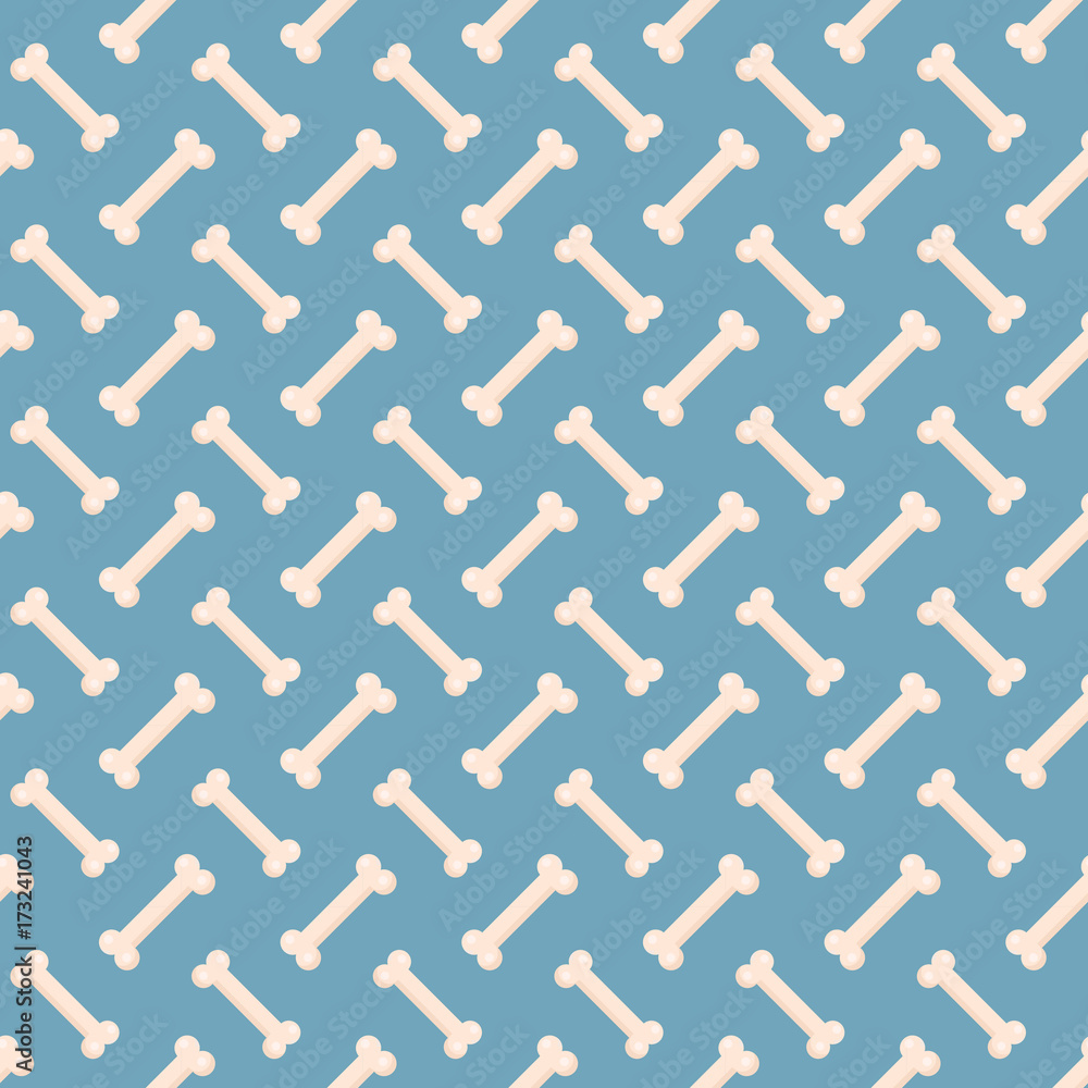Dog bones seamless pattern. Bone endless background, a repeating texture. New year concept. Vector illustration Dog bones seamless pattern. Bone endless background, a repeating texture. New year concept. Vector illustration
