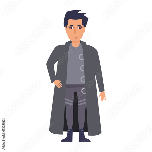 Goth. Vector. Cartoon. Isolated