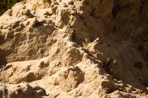 Sand on the construction site as a background