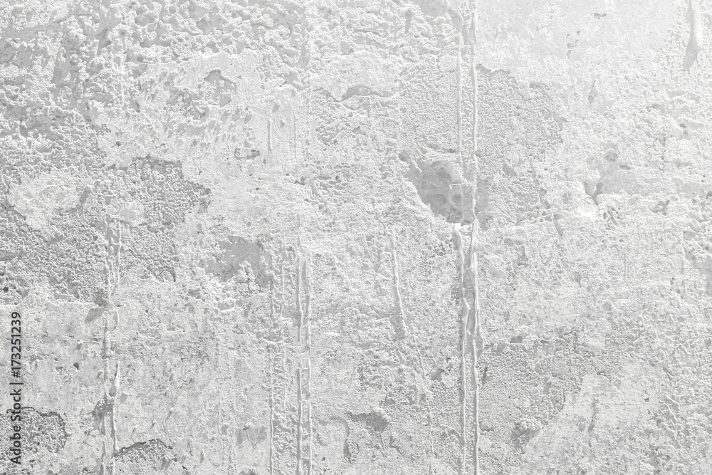 Texture of weathered old concrete. White concrete background.