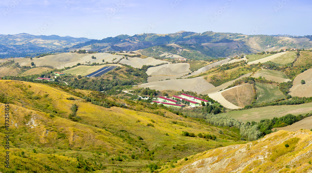 Panorama delle colline romagnole