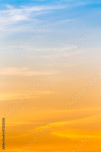 clouds in the sky at sunset as background © schankz