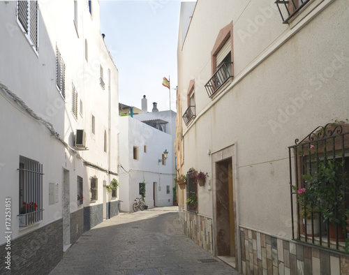 Fototapeta Naklejka Na Ścianę i Meble -  Streets of Almunecar, Granada Province, Spain                              