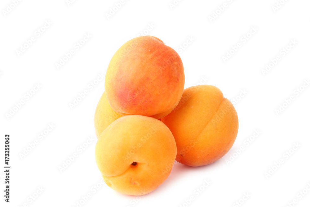 Apricot isolated on white background Apricot isolated on white background