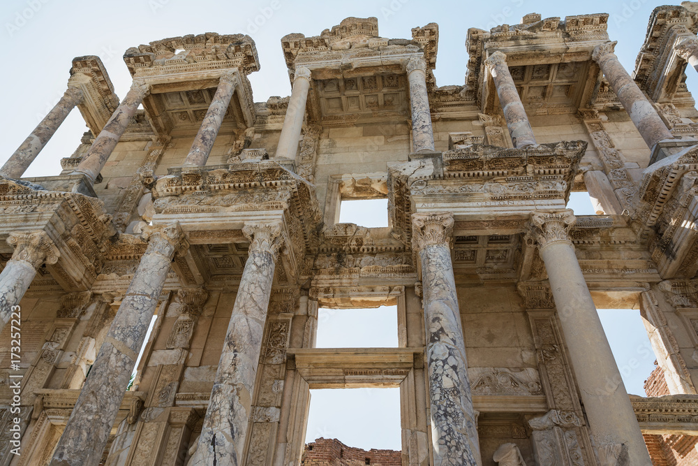 Celsus Library in Ephesus ancient city, Selcuk, Turkey.